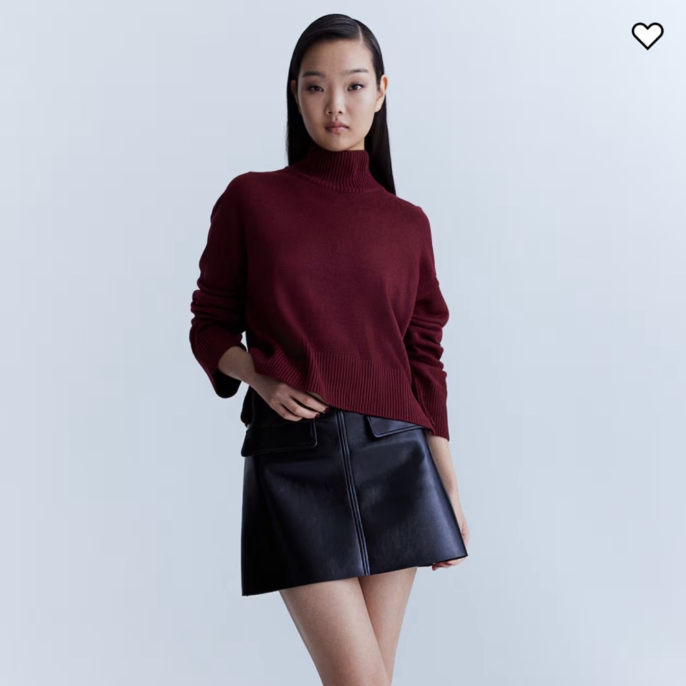 H&M FINE-KNIT TURTLENECK JUMPER